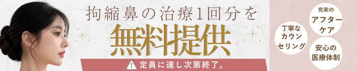 メンズ鼻修正40万円OFF